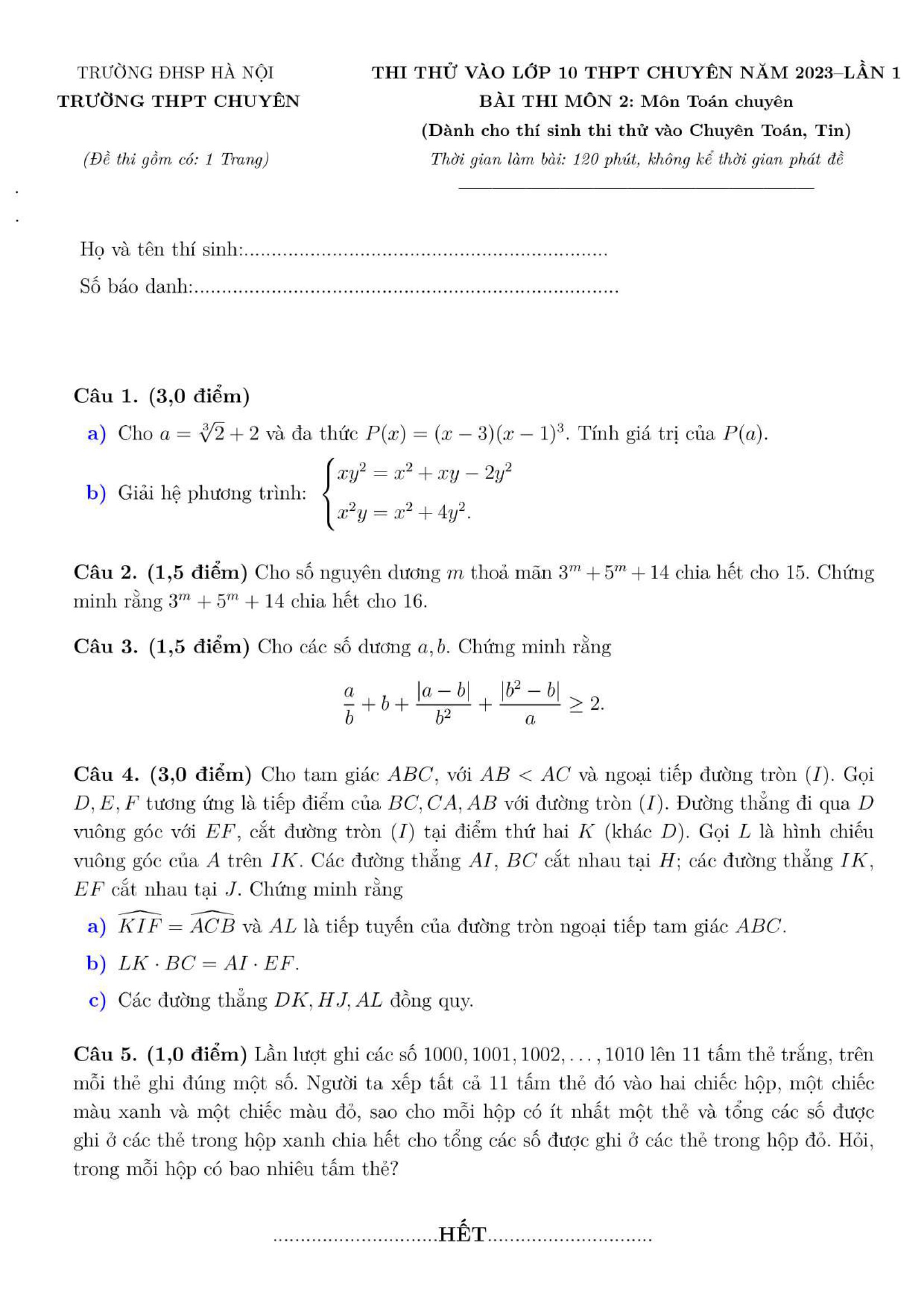 Đề-thi-thử-toán-chuyen-vòng-1-Chuyên-10-DHSPHN-2023